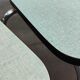 Lot de 3 chaises en formica chrome et vert clair