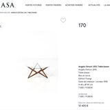 Angelo Ostuni coffee table with a sculptural base.