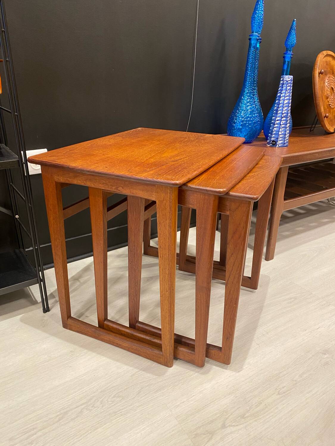 Table gigogne teck scandinave 1970