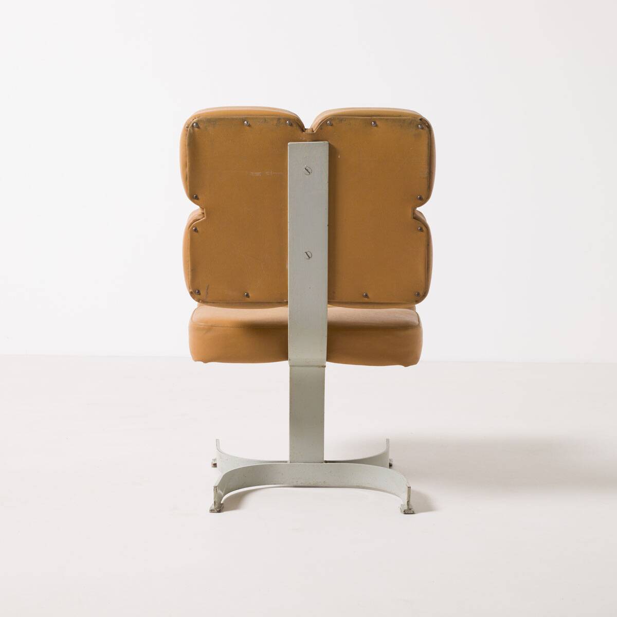 Unique brutalist chair, former Czechoslovakia, 1970s Large set available