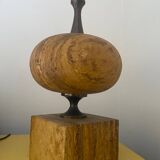 Travertine lamp