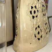 Handmade ceramic vase signed - vintage 20th century