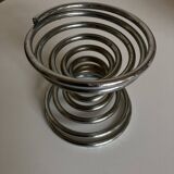 chrome diabolo spring candle holder 1970