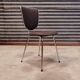 Set of 6 chairs in chrome and vinyl brand "le gal" 70