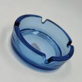 Cendrier bleu en verre
