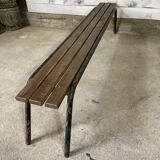 Old bench in steel and wood