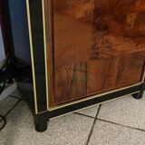 Furniture 4 doors in wood veneer of walnut bramble in checkerboard