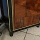 Four-door cabinet in checkerboard patterned burr walnut veneer