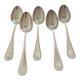Christofle - 5 table spoons model Marot Bérain in silver-plated metal
