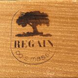 Table and 4 chairs in solid elm Regain