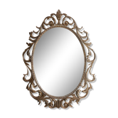 Baroque wall mirror in bronze 1900 - 54x40 cm
