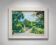Mediterranean Garden – Original signed painting, bright landscape with a view