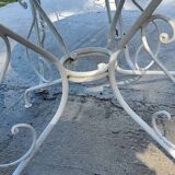 Wrought iron garden furniture