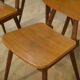 Set of 6 oak chairs from the 1960s.