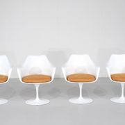 Set of 4 Tulip armchairs by Eero Saarinen for Knoll International - 1960s