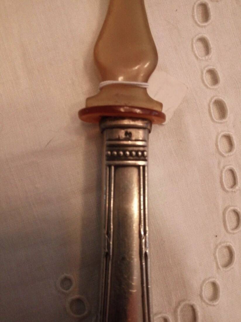 Filled silver serving fork