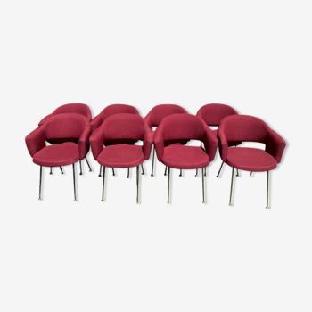 Series of 8 armchairs