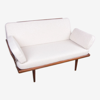 Danish 2-seater Teak sofa Minerva model by Peter Hvidt and Orla Molgaard Nielsen, France & Son