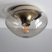 Glass ceiling lamp by Dijkstra Lamps, The Netherlands 1960's/1970's