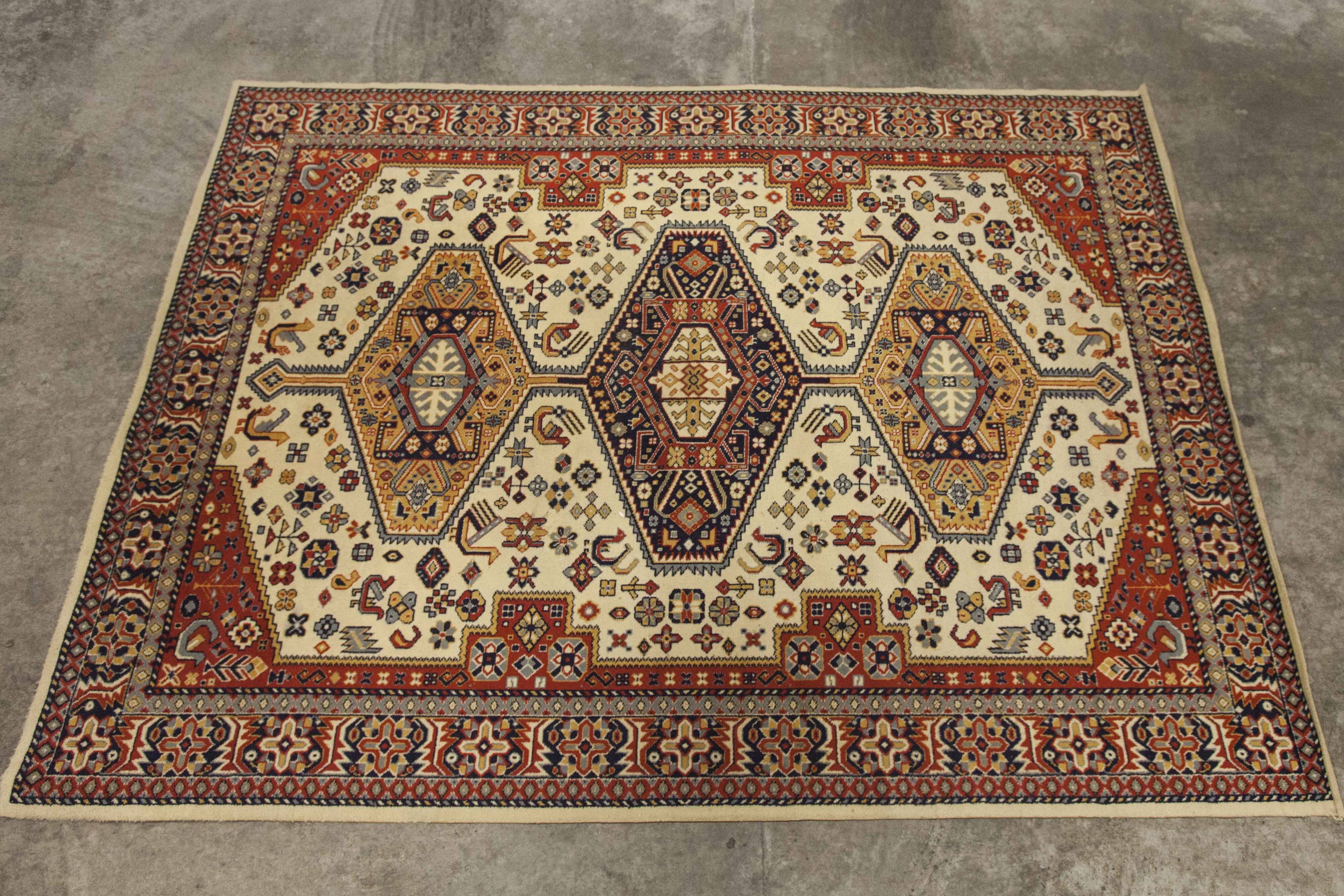 Apollo brand Persian rug, 100% virgin wool, Eulan Bayer Germany