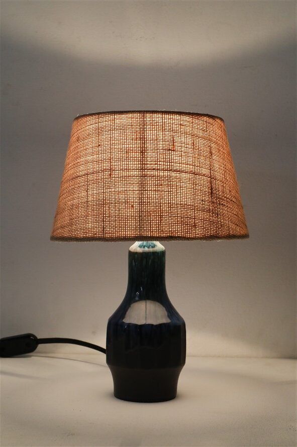 Danish mid-century ceramic table lamp by Ernst Nielsen / Faxe / 1960s / 1970s