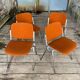 DSC 106 chair in orange by Giancarlo Piretti for Castelli, 1970s.