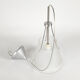 Dutch design - Hala Zeist - hanging lamp - satined glass - marked - post modern - 80's