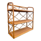 Vintage light rattan shelf 1970
