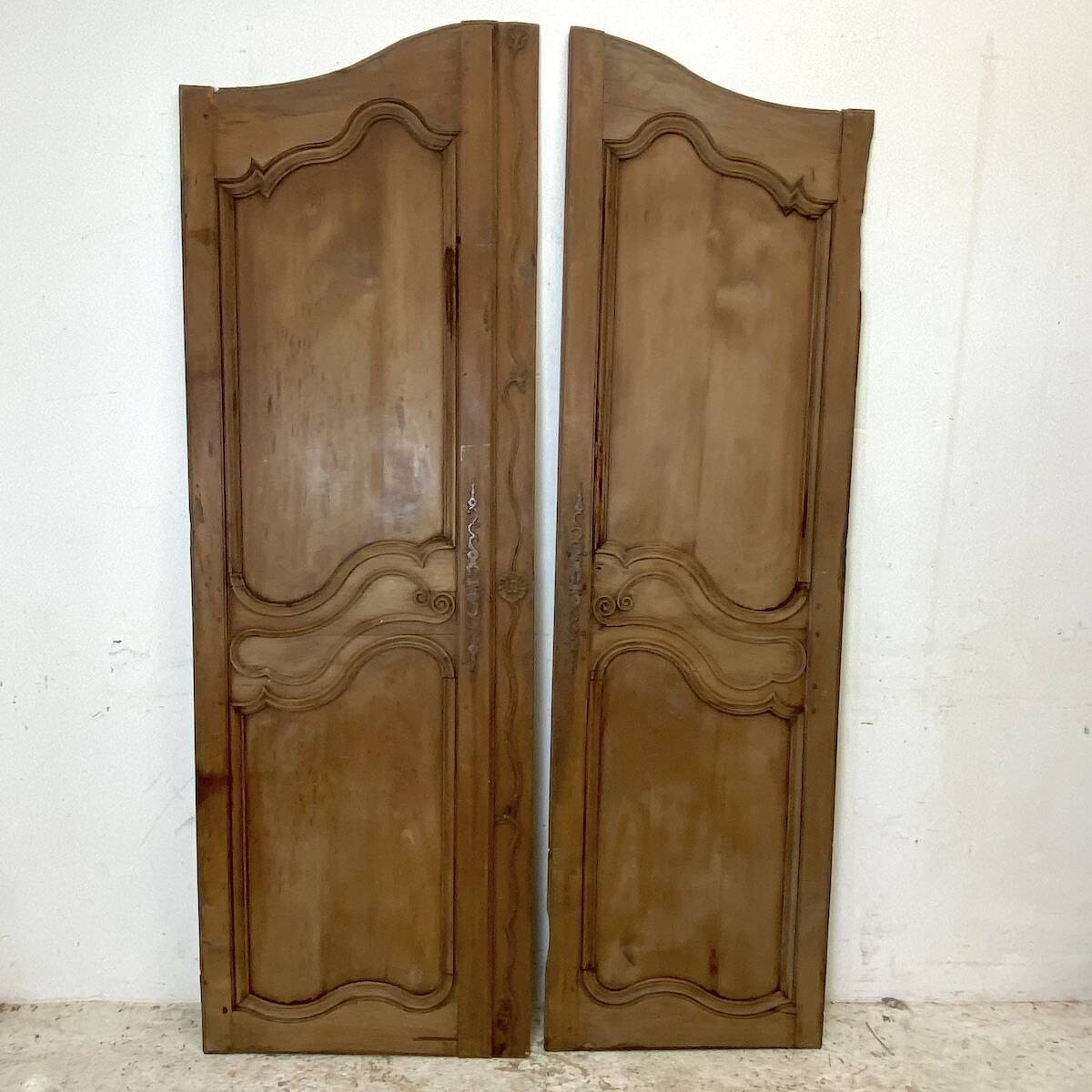 Pair of 19th century oak cabinet doors