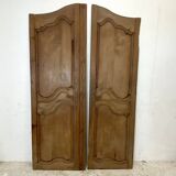 Pair of 19th century oak cabinet doors