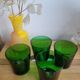 Lot de 4 verres fond épais