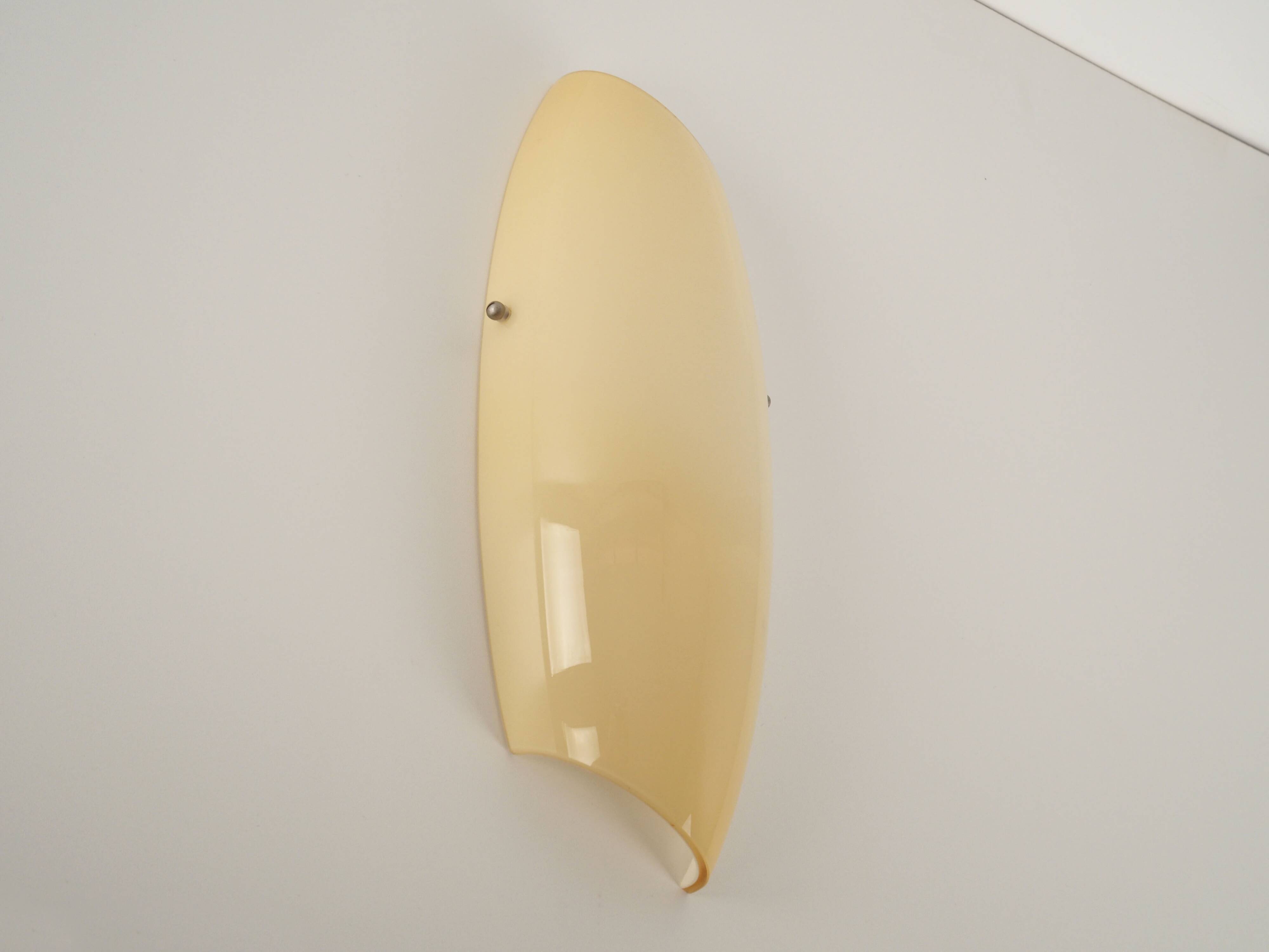 Wall lamp, Murano glass, Italian design, 1970s, manufacture: Italy