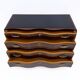 Art Deco Italian Thuja Root Curved Chest of Drawers, 1930s