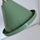Vintage lamp 1920 Monix nickel-plated metal sage green sheet - 50 cm