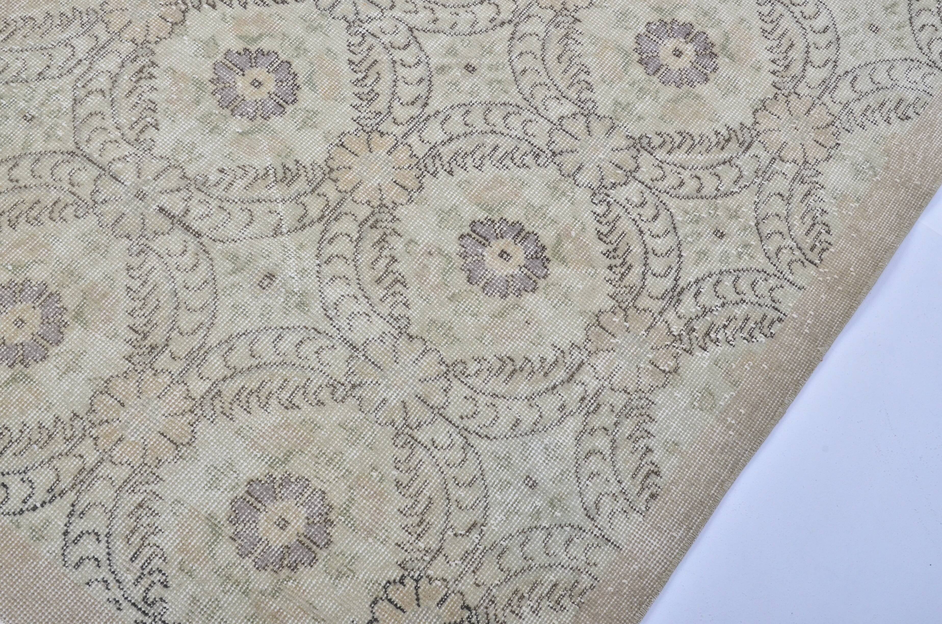 Tapis géométrique noué à la main, référence 3348