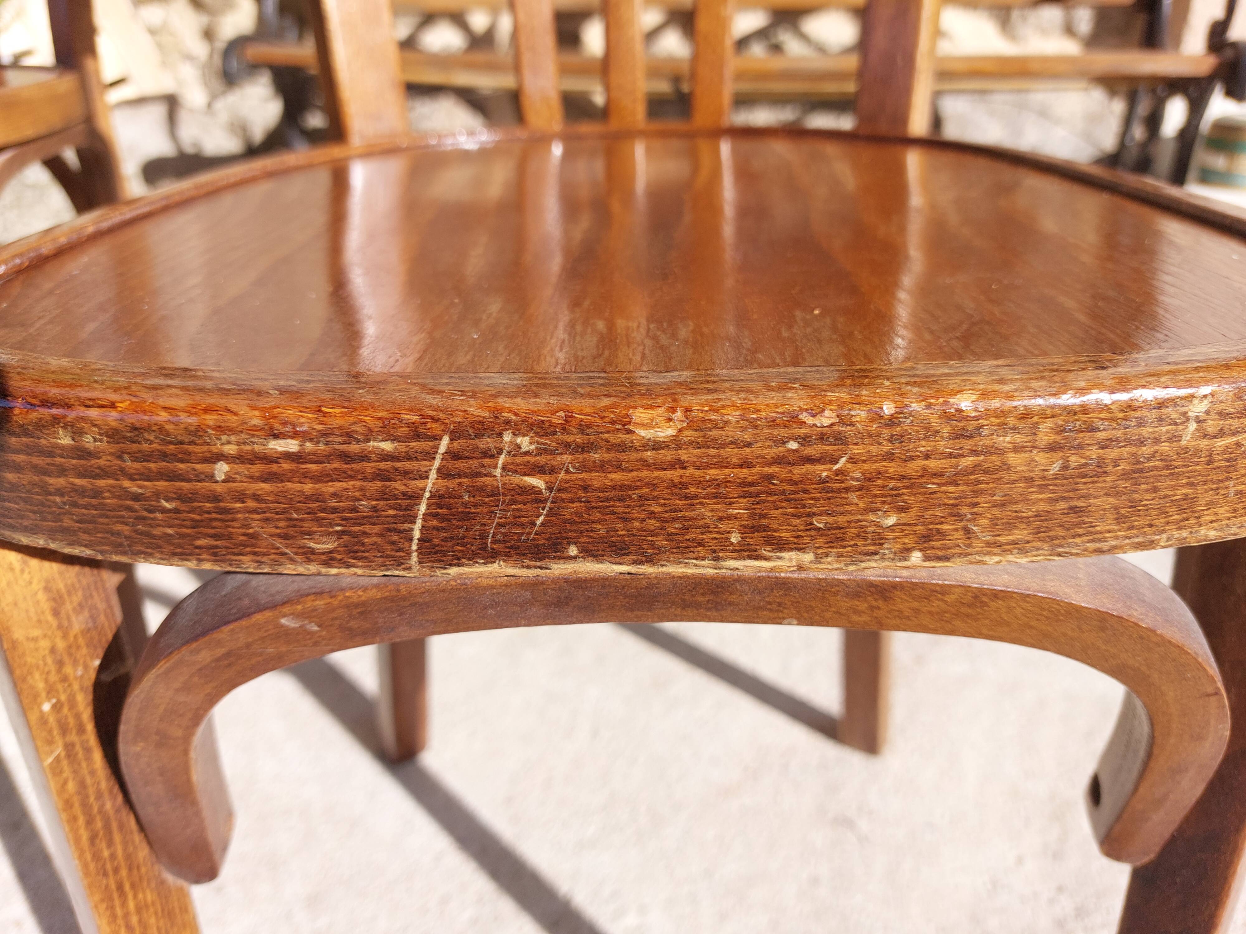 5 vintage Baumann bistro chairs