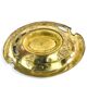 Art Nouveau platter, gilded brass, Zolberg Brothers, Poland, 19th century