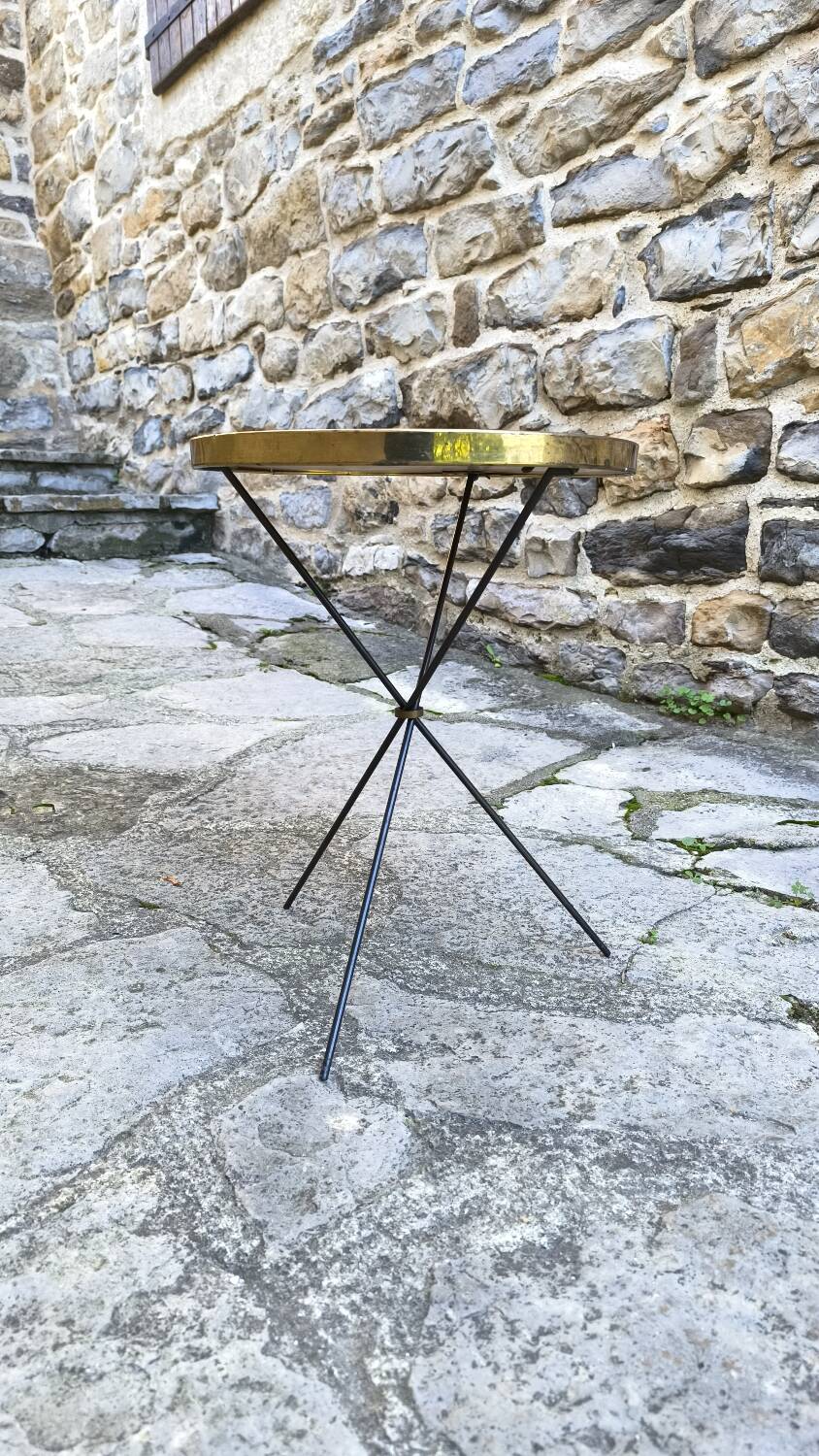 Tripod side table by Mechanical Mirror Works Inc 1950