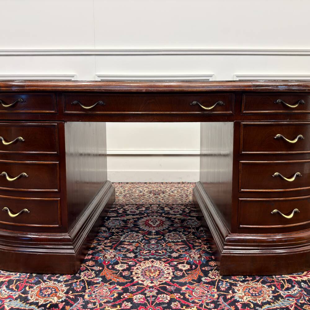 Large Classic English Oval Desk