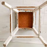 Red formica stool