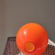 Orange soliflore vase in double glass