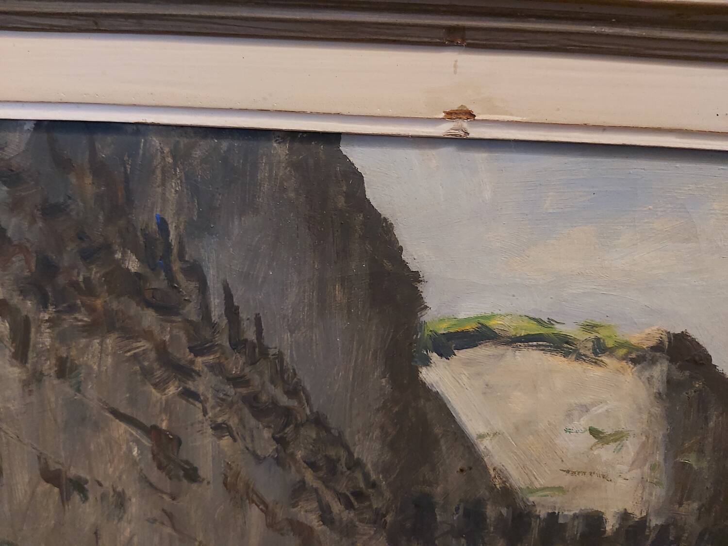Tableau breton"port de concarneau " r.leforestier
