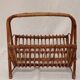 Rattan magazine rack