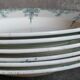 Six iron earth plates from Lunéville model LUGANO old old