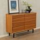 Classic chest of drawers from the 1950s with a wonderful veneer pattern