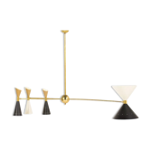 Lustre asymétrique italien laiton