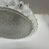 Glass Tubes Chandelier Flush mount from Doria Leuchten, 1960s