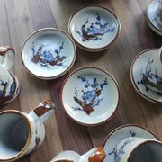 Lot de 6 tasses et 6 soucoupes à café en grès français