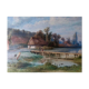 Pierre Girard, Paysage de campagne, watercolour, 1854