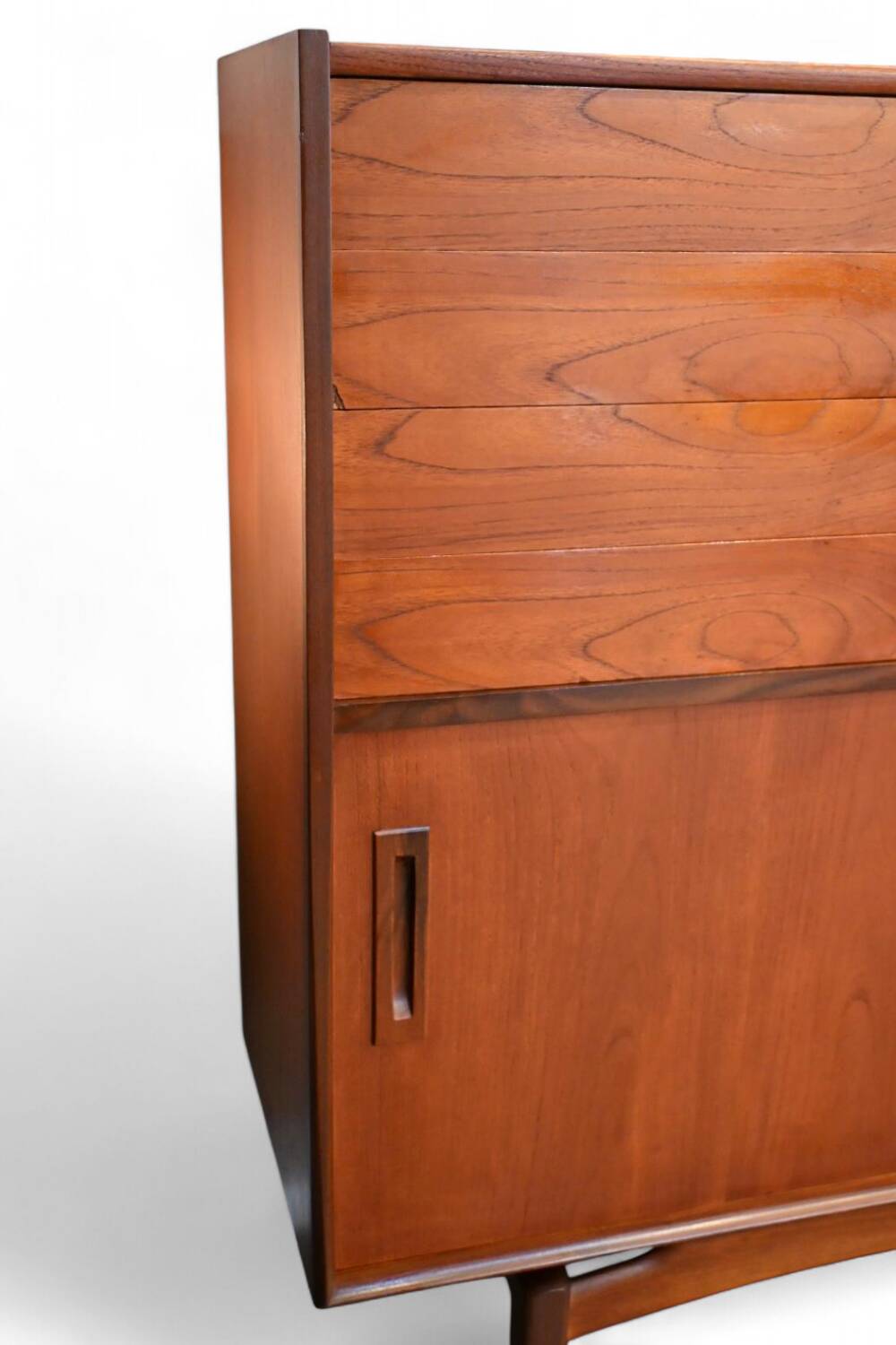 Rare Mid Century Highboard Louis van Teeffelen in Teak